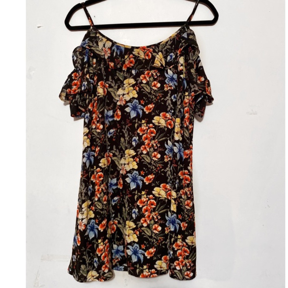 off the shoulder floral dress